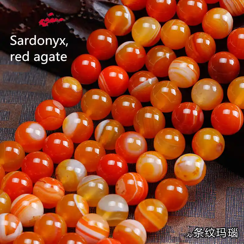 Круглые Бусины Из Натурального Красного шелка TSB0155 6 мм 8 10 40 см|round beads|beads 6mm6mm round