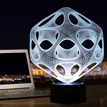 Художественный 3D светодиодный Decoraion свет 3D светодиодный Иллюзия сенсорная кнопка настольная лампа в качестве праздничных новинок подарки