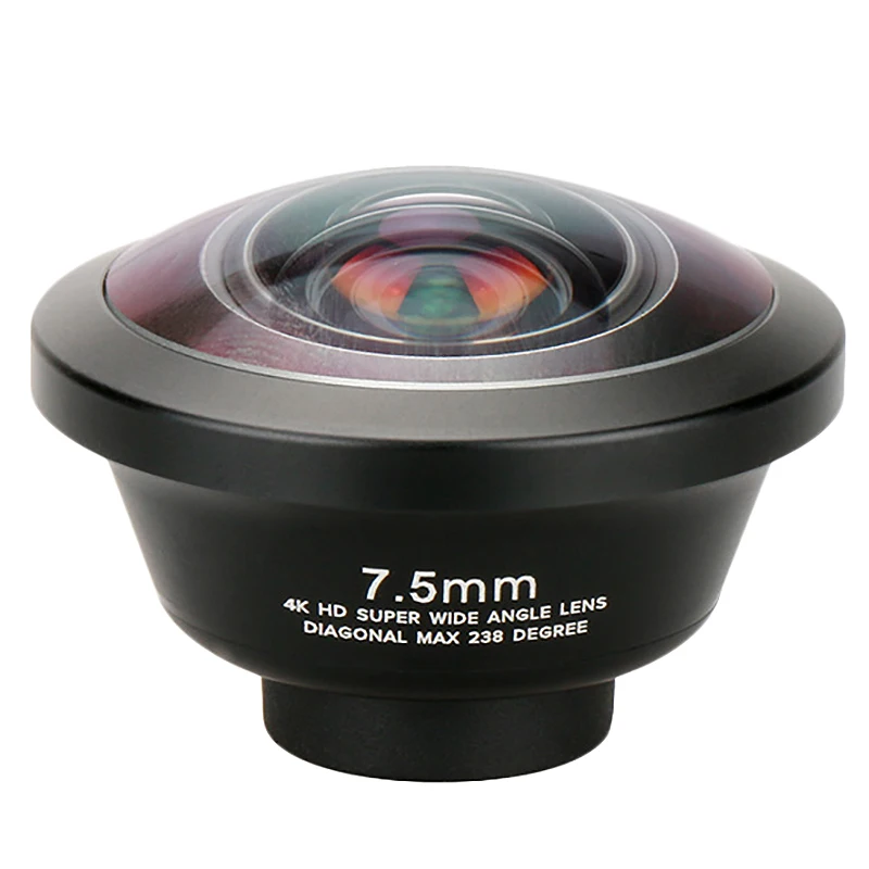 

Pholes 238 Degree Fisheye Hd Lens 0.2X Wide Angle Lens For Iphone X 7 6 Huawei Xiaomi 4K Hd Clip-On Camera Phone Lens