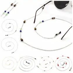 10 шт./лот Ретро металлическая цепочка для солнцезащитных очков с жемчугом кристалл шнур на шею держатель шнурок для очков оптом