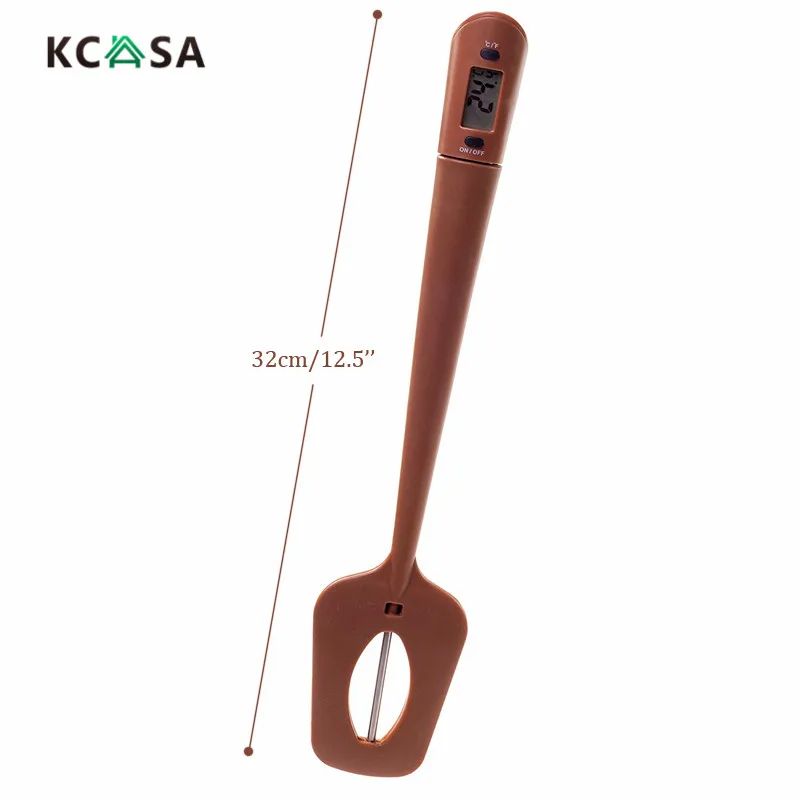 KCASA KC-SN04, силиконовая лопатка-скребок, Длинный зонд, цифровой термометр для еды, шоколада, инструменты для выпечки, кухонные гаджеты