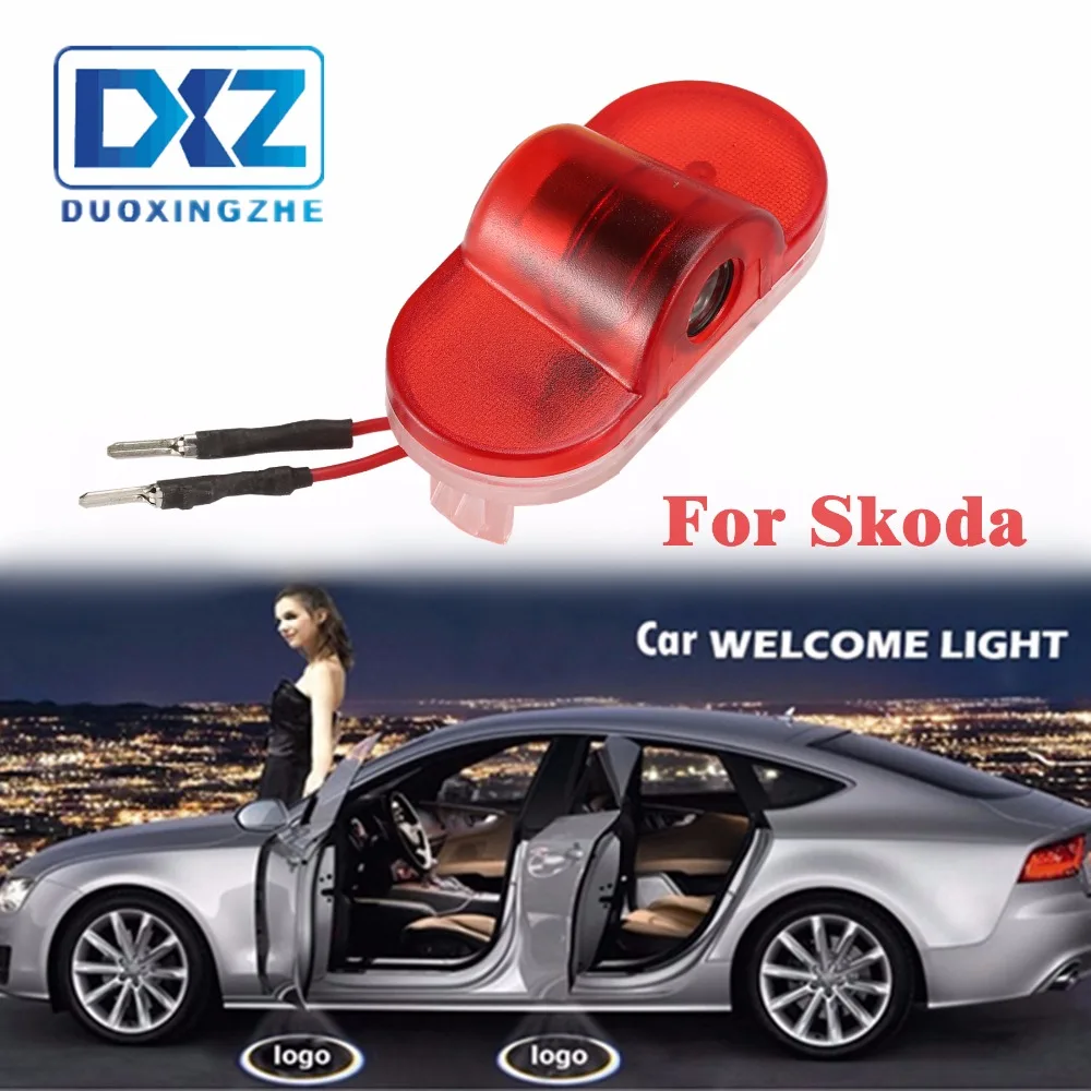 

DXZ 2pcs Car LED Door Logo Projector Ghost Shadow Light for Skoda Octavia 2004-2008