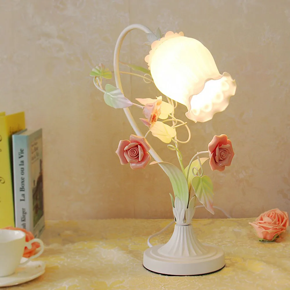 Настольная лампа с цветами Е27 110 220 В|desk lamp|desk lamp e27green desk |