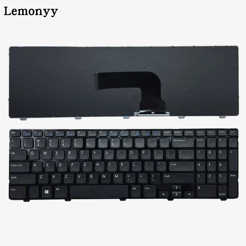 Новая клавиатура США для DELL Inspiron 15 3521 15R 5521 черная английская клавиатура для ноутбука с рамкой