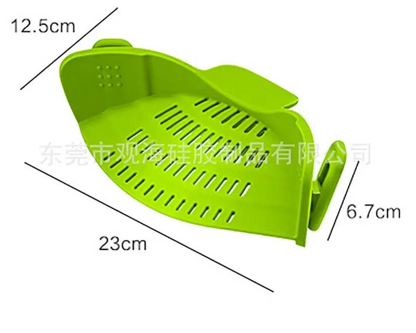 Силиконовый Фильтр на клипсах, дуршлаг, промывка риса, чаши, кастрюля, дуршлаг, ситечко, воронка, кухня, Gadge