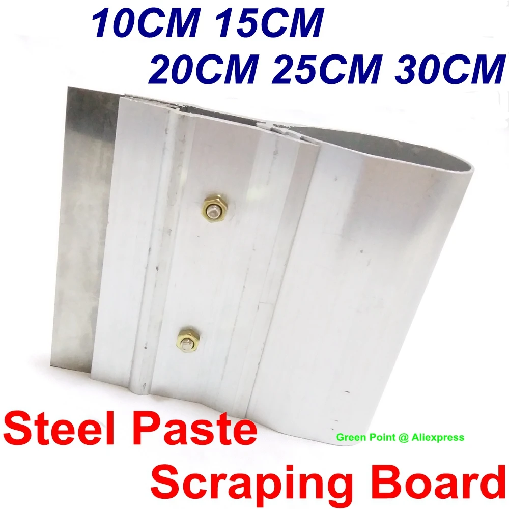 10/15/20/25/30CM Manual Stainless Steel Paste Squeegee Scraping Board