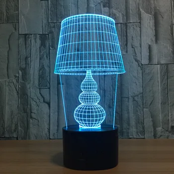 

Remote Led 3d Light Touch Colorful Acrylic Gift Desk Lamp Creative Products Table Lamp Novelty Luminaria 3D Nightlight