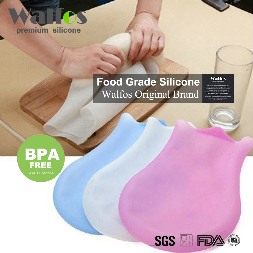 WALFOS 1 шт. пищевой силикон сохранение волшебное тесто для замеса муки мешок для смешивания DIY формы для выпечки Кондитерские инструменты