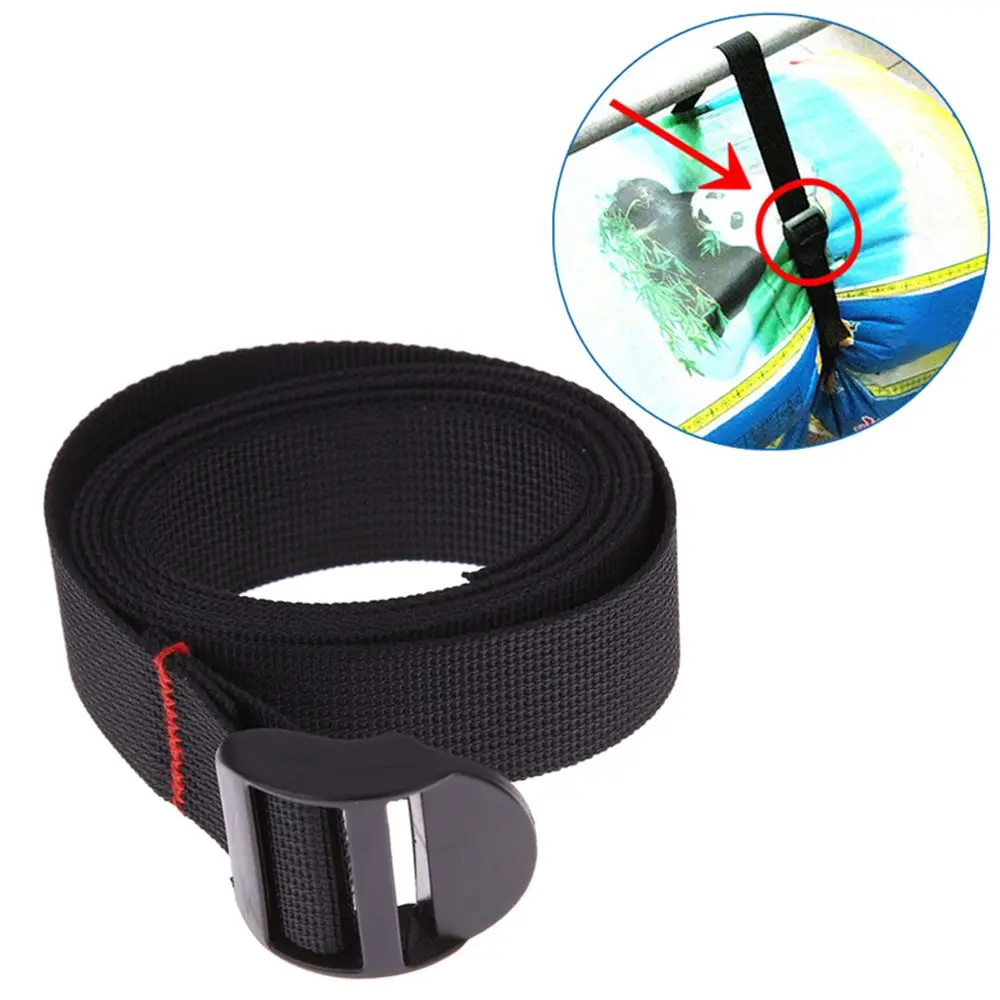 

1 PC Black Adjustable Nylon Cargo Tie Down Belt Durable Luggage Tool Secure 2.5 x 150 cm Durable High Quality