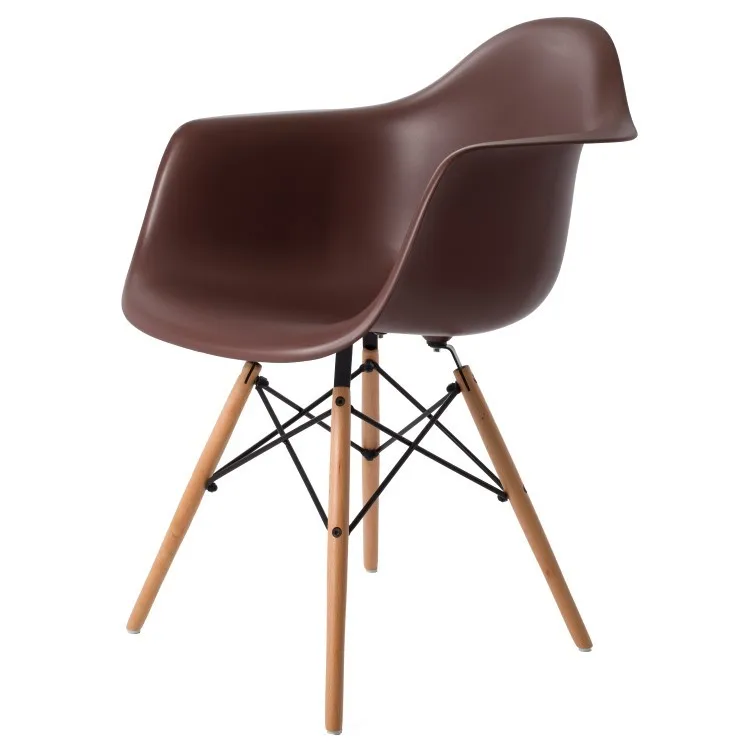 Современные Дизайн столовая кресло/Пластик и дерева кресла столовой/Лидер продаж Современная Столовая Председатель/Современные Дизайн дома Популярные мебель - Цвет: Coffee 3