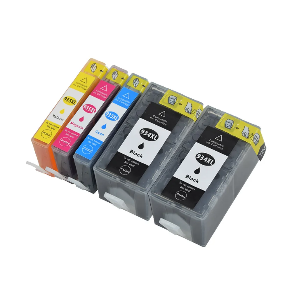 

1 Set + 1 Black Ink Cartridges Compatible For HP 934 935 XL 934XL 935XL HP934 HP934XL Officejet Pro 6812 6830 6815 6835 6230