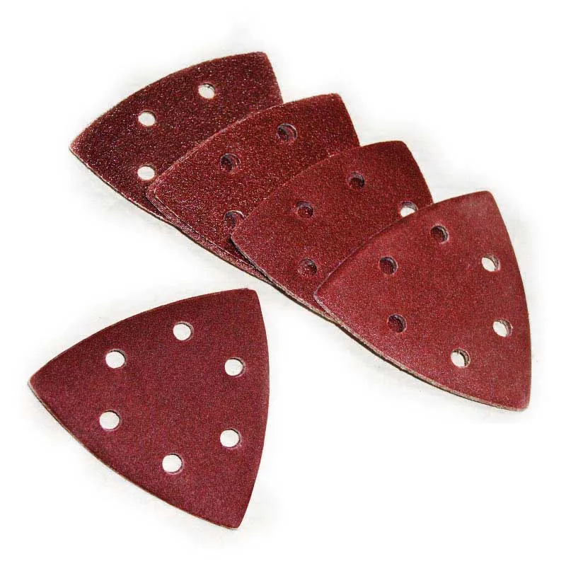 93mm Hook Loop Delta Sand Paper Abrasive Sanding Paper Grit 60 80 120 180 240-1