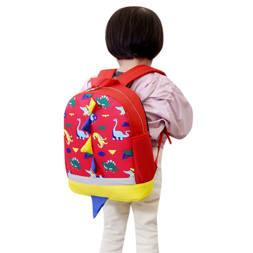 

Backpack For Children Cute Comfortable Dinosaur Pattern School Bags Cartoon Animals School Knapsack Bags Children's Backpack #L