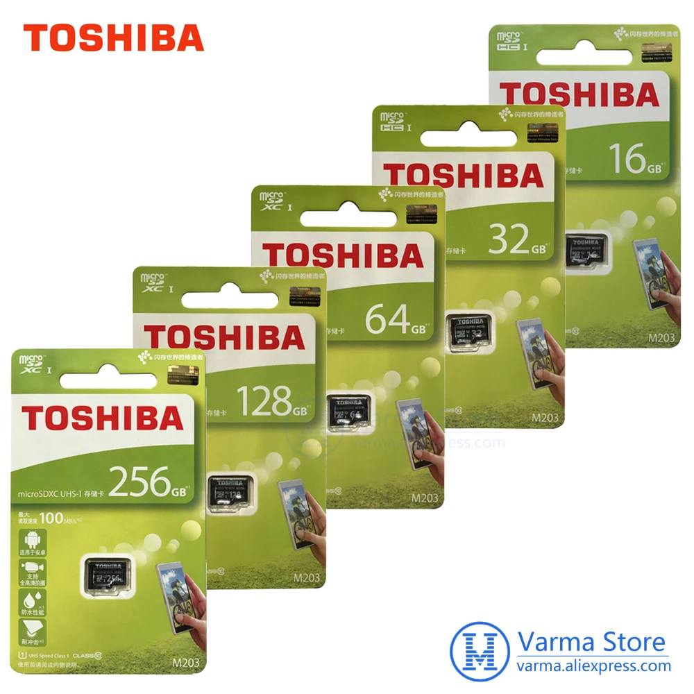 Toshiba TF карта M203 micro SD флэш памяти UHS I 16 ГБ 32 64 128 U1 класс 10 FullHD microSDHC microSDXC|memory card|micro sdtf