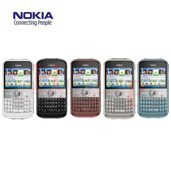 nokia E5 сотовые телефоны разблокированный бренд отремонтированный nokia E5 5MP камера 3g мобильные телефоны bluetooth mp3 плеер