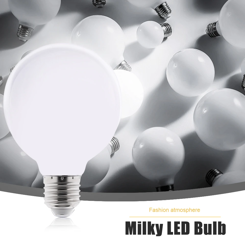 Leitoso Levou Luz Lâmpada E27 G80 G95 G125 Levou Lâmpada 220 v 110 v Lampada Ampola Lâmpada Led Branco Frio Branco Quente para a Lâmpada do Pendente 2 lâmpada led branco frio branco quente para a lâmpada pendente