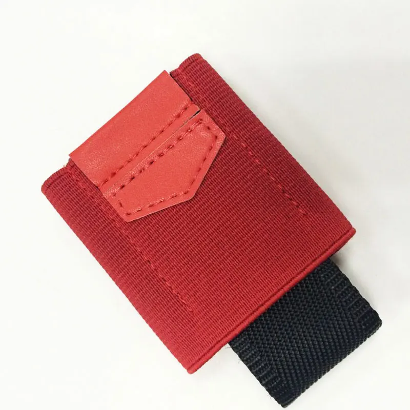 Эластичный держатель для ID карты красный серый коричневый черный маленький кошелек для карт для мужчин и женщин держатель для кредитных карт s