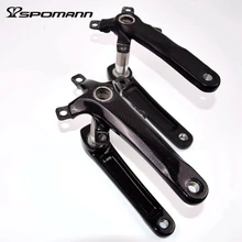 Carbon Fiber MTB Bicycle Crank BCD Road Mountain Bike Crankset 170 / 175mm Ultra-light Carbon BMX Crank Bicicleta Parts 2017 new ultra light carbon fiber bicycle crank mtb road bike crankset mountain bike crank length 170mm 175mm bcd 104mm