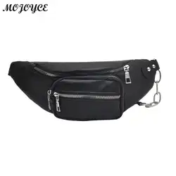 Панк Для женщин плеча груди молния сумки из мягкой кожи Large Crossbody телефон Поясные сумки Дорожная сумка Bolsas Feminina Mujer