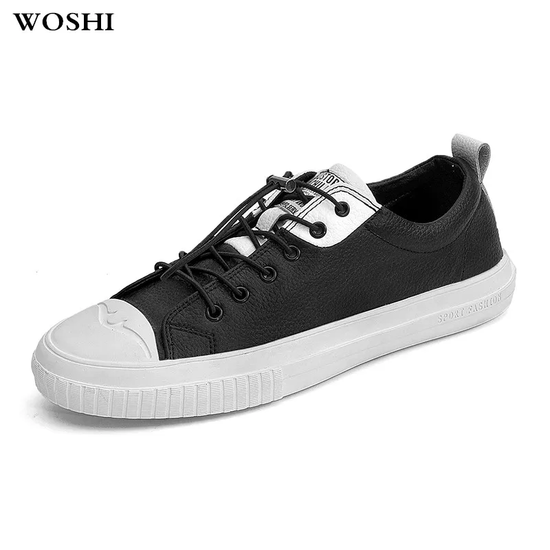 

fashion Genuine Leather Men Casual Shoes Spring Breathable Soft Men's Sneakers Handmade sewing Flats oxfords lace up Men Shoes 3