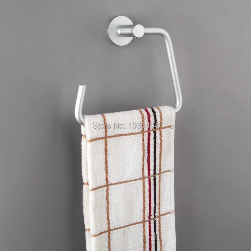Buy Hot sell Space Aluminum Towel Ring Wall Mounted