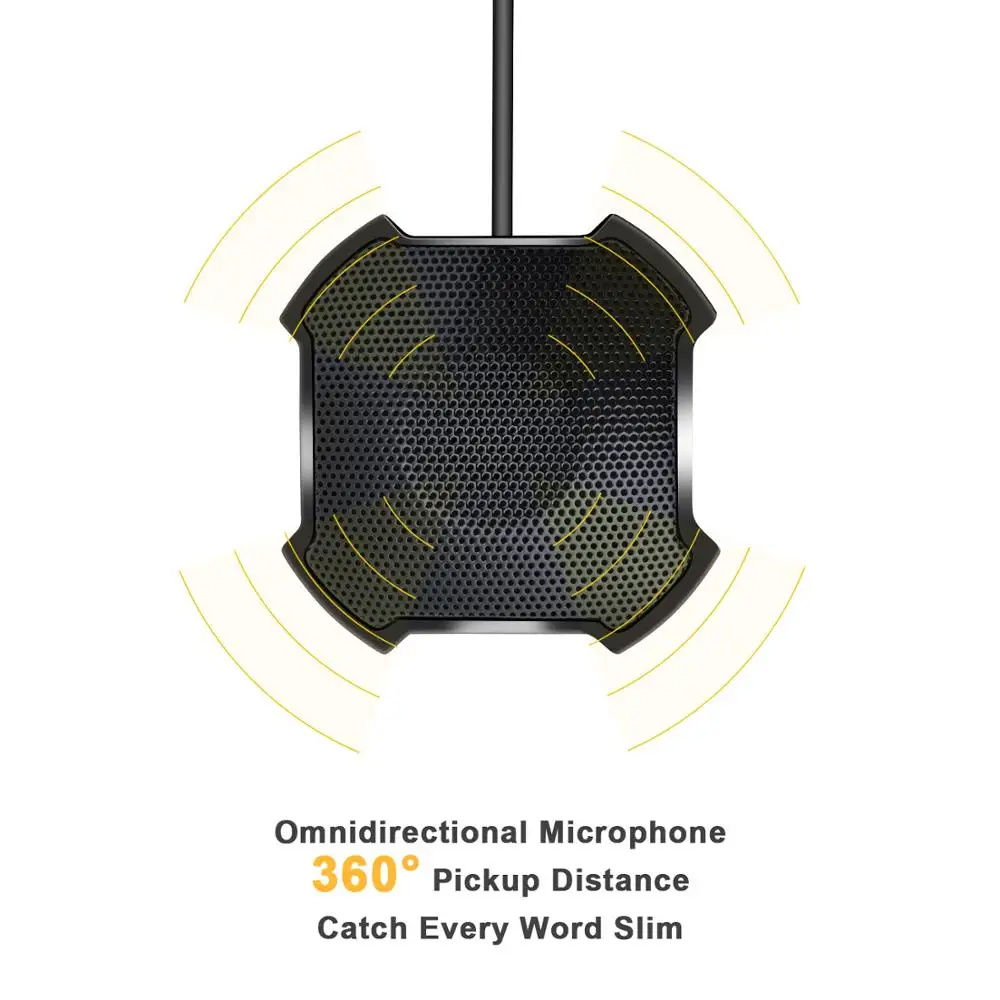 

SIZHENG Mini 3.5mm interface meeting omnidirectional microphone perfect for Skype Facetime gaming and more