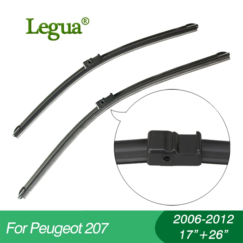 Legua Wiper blades for Peugeot 207(2006 2012),17"+26",car wiper