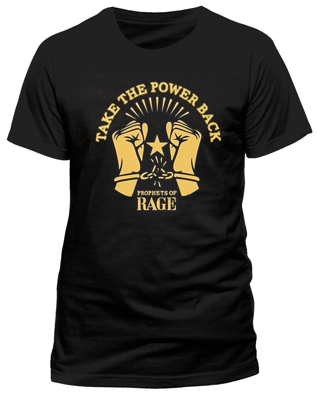 Футболка с надписью Prophets of Rage Take the Power Back-Neuf et officiel | Мужская одежда