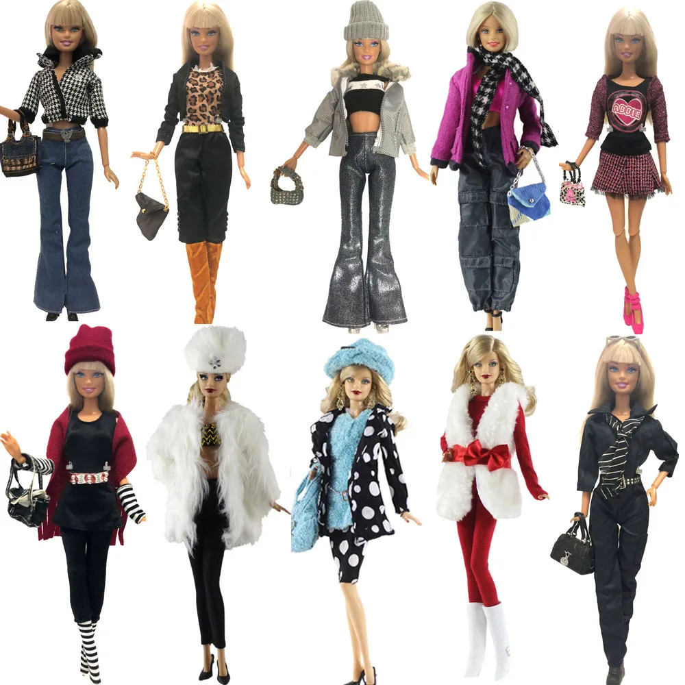 NK nouveau manteau de poupée mode modèle vêtements mignon Design robe fille tenue de soirée pour Barbie poupée accessoires préféré bricolage jouets JJ