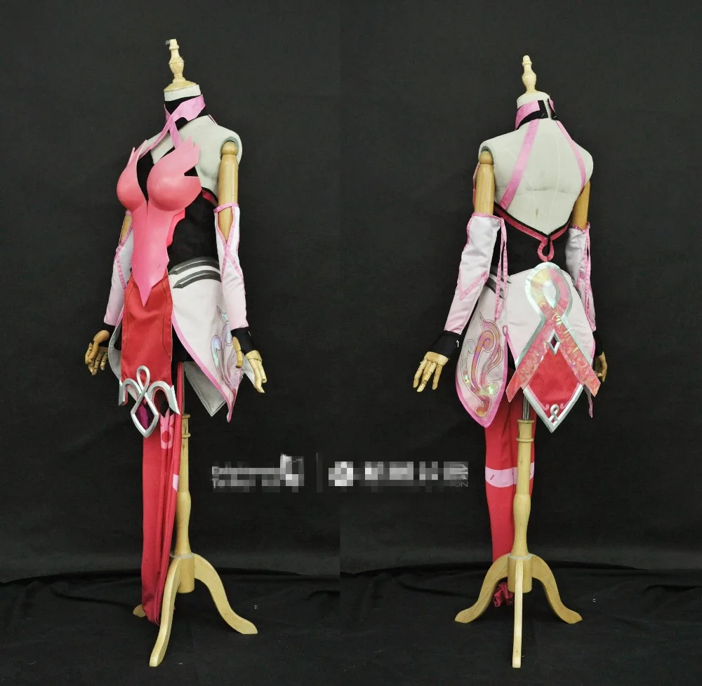 Игра OW Mercy новая кожа розовая ангельская форма косплей костюм + головной