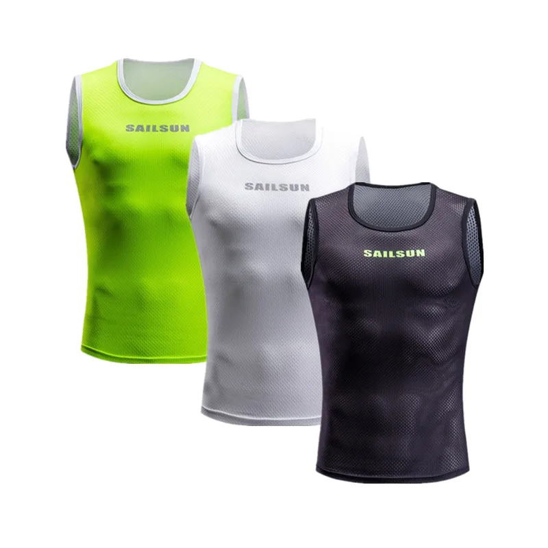 

SALT SUN Summer Cycling Vest Vests Men Women MTB Sleeveless Running Vest Quick Dry Outdoor Sport Breathable bike Jersey Vest Top