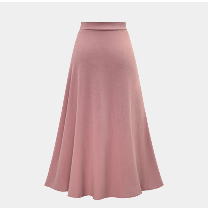Женская длинная шифоновая юбка с поясом и рюшами размера плюс, розовая, с бантом, с высокой талией, с разрезом, асимметричные, макси юбки для женщин, летняя, офисная, 6XL