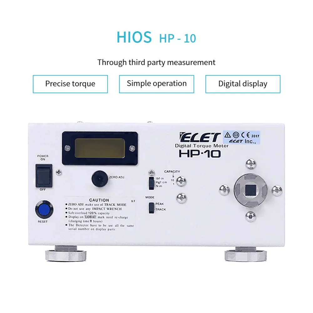 

HP-10 Digital Torque Wrench Meter Electric Screwdriver Force Gauge Tester With Anti-shock Device Torque-measuring Tools