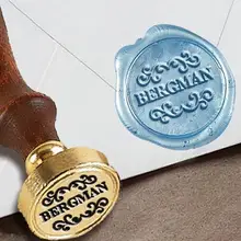 Персонализированные пользовательские Воск печать штамп с именем на " die-#259 раз в римском стиле шрифт с свитки