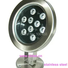 DHL! 9 Вт светодиодный прожектор для улицы, светодиодный уличный свет, нержавеющая сталь SL304, DS-10-6-9W, 12 В постоянного тока, гарантия 2 года