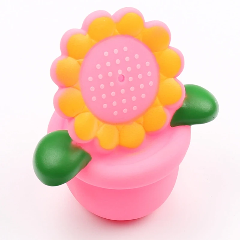 Baby Bath Toys Squeezing Spray Water Animal Rubber Bathroom Beach Water Educational Toy For Children Cow Sunflower Frog Model