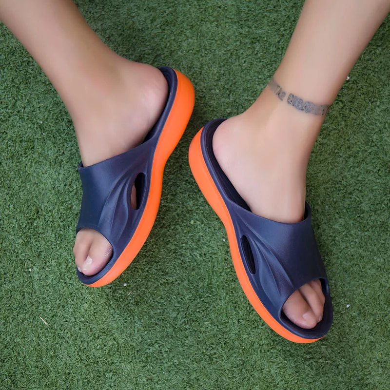Unisex New Fashion Men Summer Slippers Flip Flops Outdoor Slides Beach Sandals Fashion Slippers Flat Casual Slippers Sandals (12)