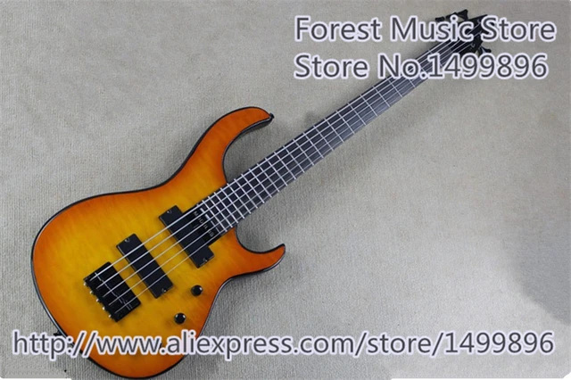 Cheap China Rosewood Fingerboard 5 String Modulus Electric Bass Guitar Left Handed Custom Available
