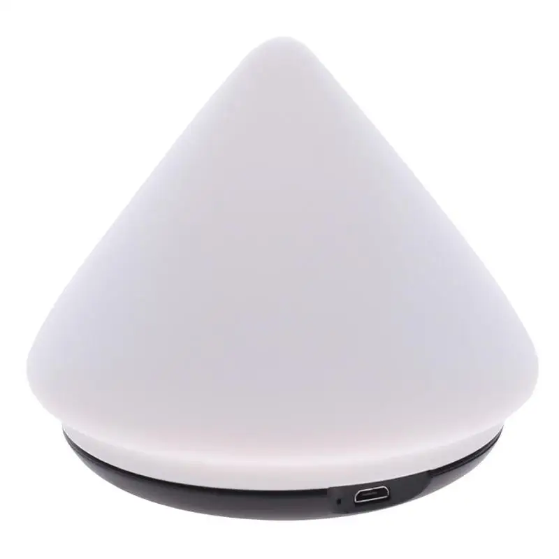 

Silicone Pyramid Shape Desk Mount Light RGB LED Car Caring Night Light