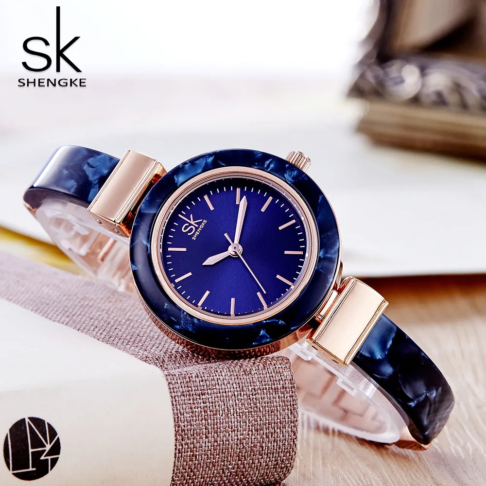 

SK New Fashion Women Bracelet Watches Top Brand Creative Strap Wristwatch Ladies Unique Dress Watches Female Casual Girl Watches