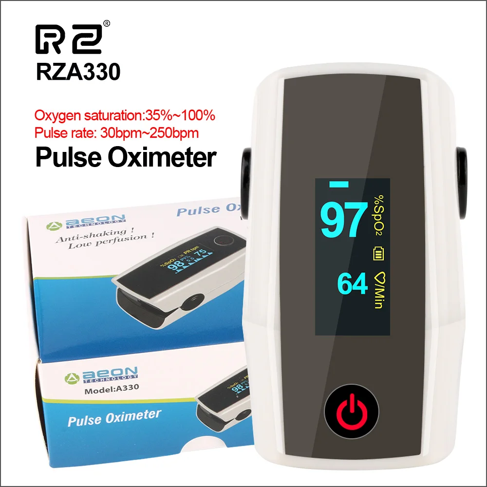 

RZ Pulse Oximeter Portable Mini Pulsoximeter Finger Digital Pulse Oximeter Fingertip Medical Equipment SPO2 PR Oximeter