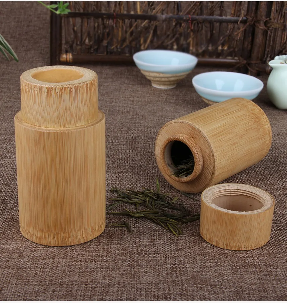 Бамбуковая деревянная чайная канистра с прямой пряжкой коробки для хранения Контейнер маленький органайзер для специй с крышками чехол для шкафа портативный