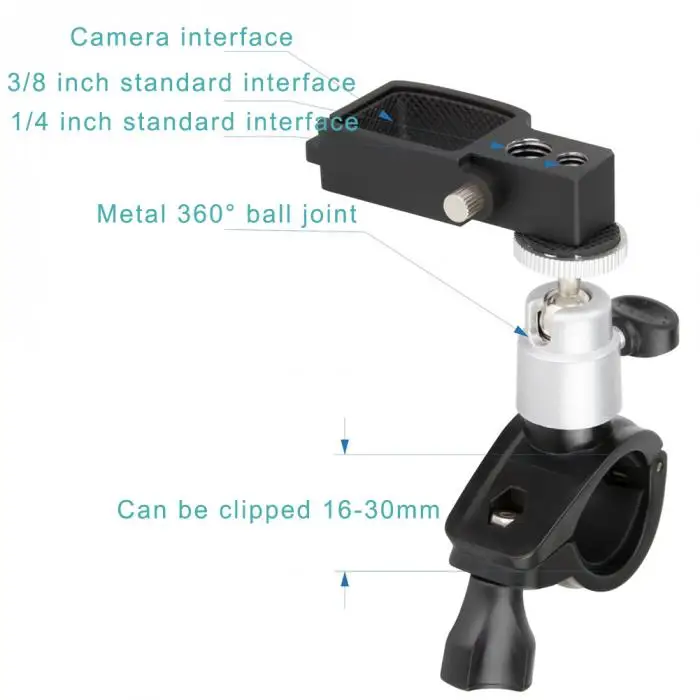 Bicycle Handle Mount Holder Bike Bracket Clamp For DJI Osmo Pocket Camera Gimbal NJ88