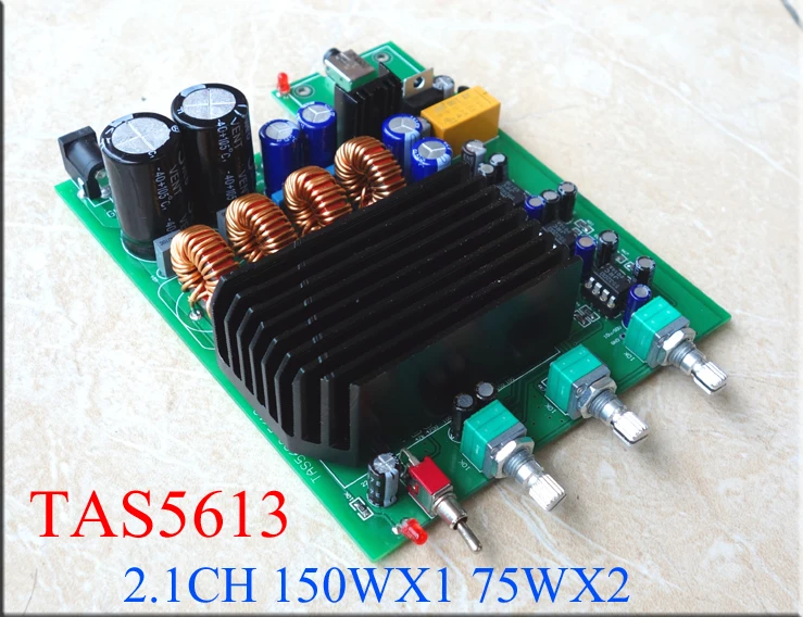 DC18-35V 150 Вт + 75 * 2 TAS5613 2.1 канала Класса D цифровой усилитель доска сабвуфер |