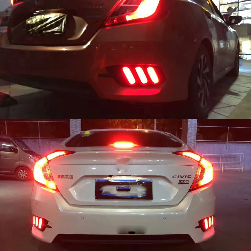 1pair for honda civic 2016 2017 2018 2019 led drl rear 2018 honda civic hatchback lights