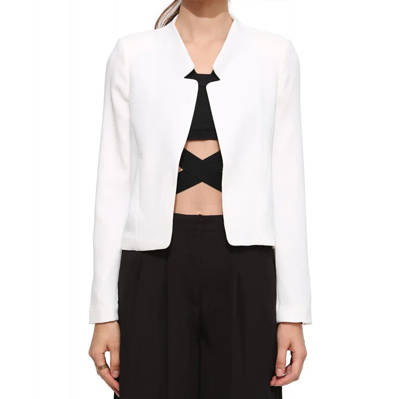 Блейзер Feminino 2016 Осень Женская Мода Slim Fit Blazer Куртки С Длинными Рукавами Пиджак