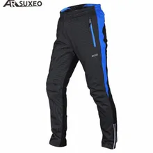 ARSUXEO зимние теплые флисовые велосипедные штаны MTB велосипедные брюки ветрозащитные Панталоны MTB Pantalon Ciclismo