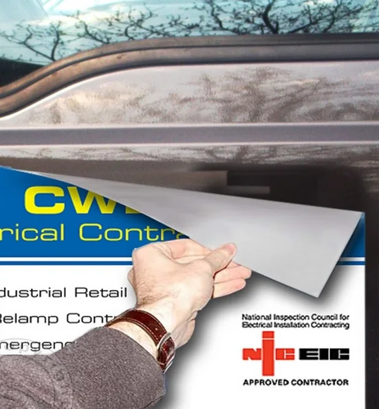 

Removable Magnetic Car Sign , Customized Size, Shape, and Print - Bumper Magnet Signs