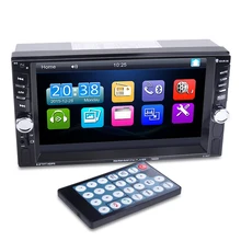 2 Din Auto Multimedia Player 6,6 ”HD Bluetooth Stereo Radio FM MP3 MP5 Video Audio USB Auto Elektronik autoradio lenkung-rad