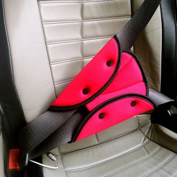 

Child Car Seat Belt Triangle Adjuster Baby Seat Belt Chest Clip Lock Kids Car Safety Belts Pad Blue Red Gray Orange